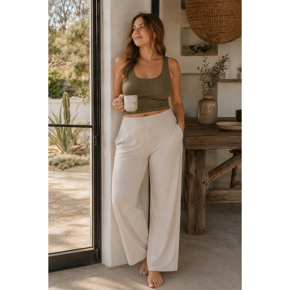 NEW Athleta Brooklyn Heights New Wide Leg‎ Pant WOMEN 20 ABALONE